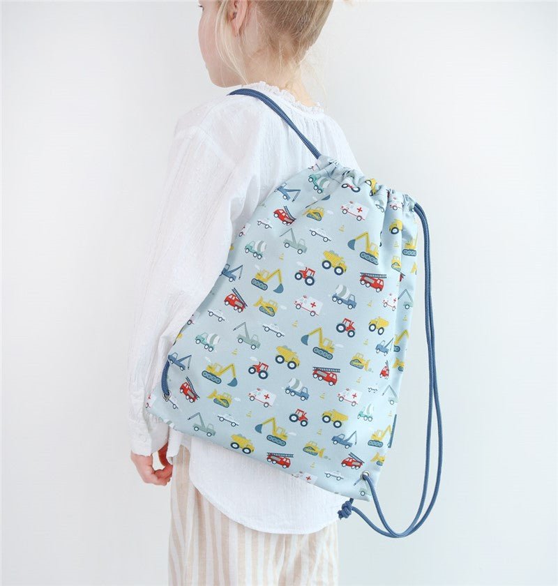 Bolsa Tela petate infantil Vehiculos - Nanetes